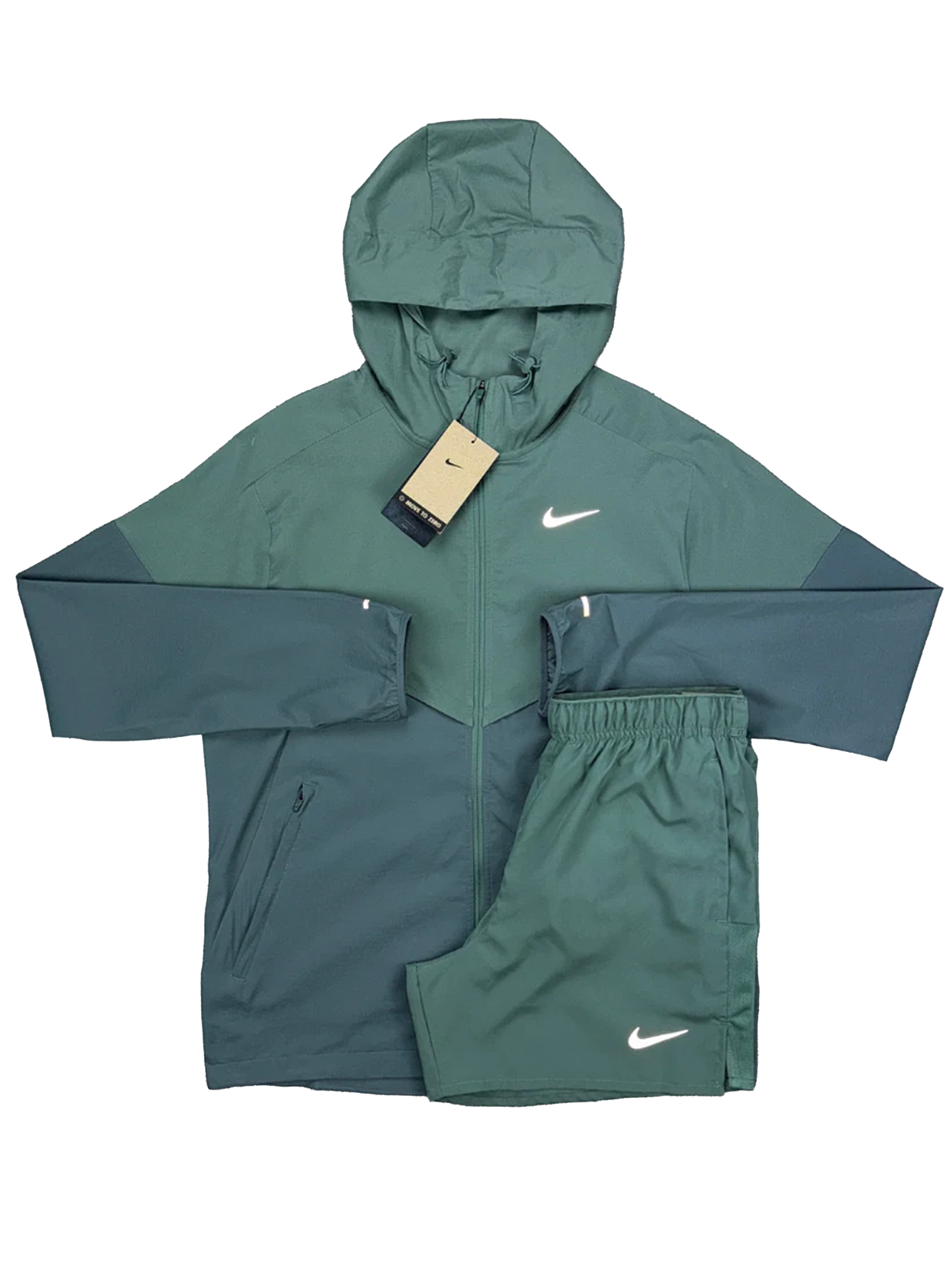 NIKE CHALLENGER SHORT SET - CLAY GREEN