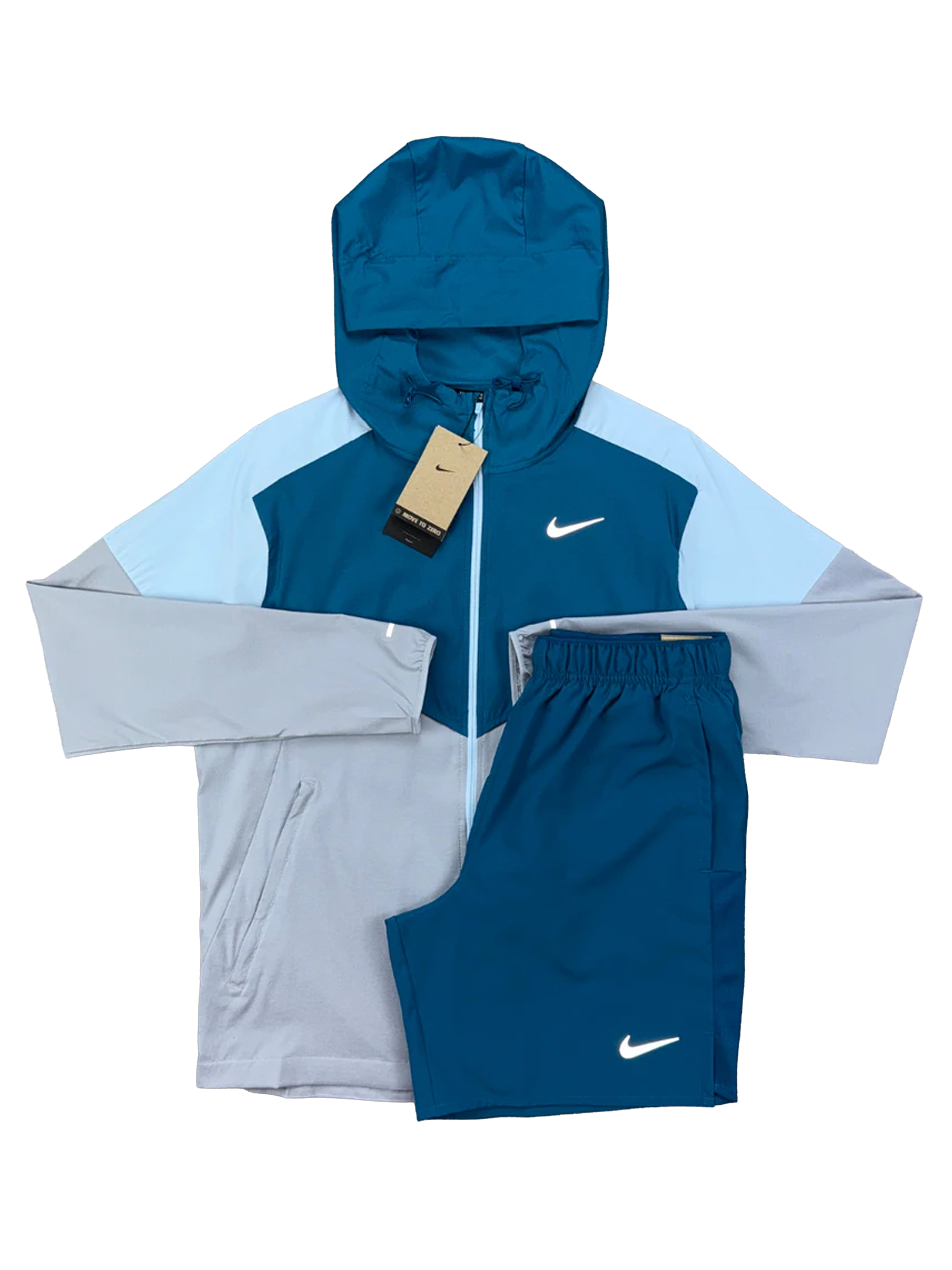 NIKE CHALLENGER SHORT SET - GREEN ABYSS