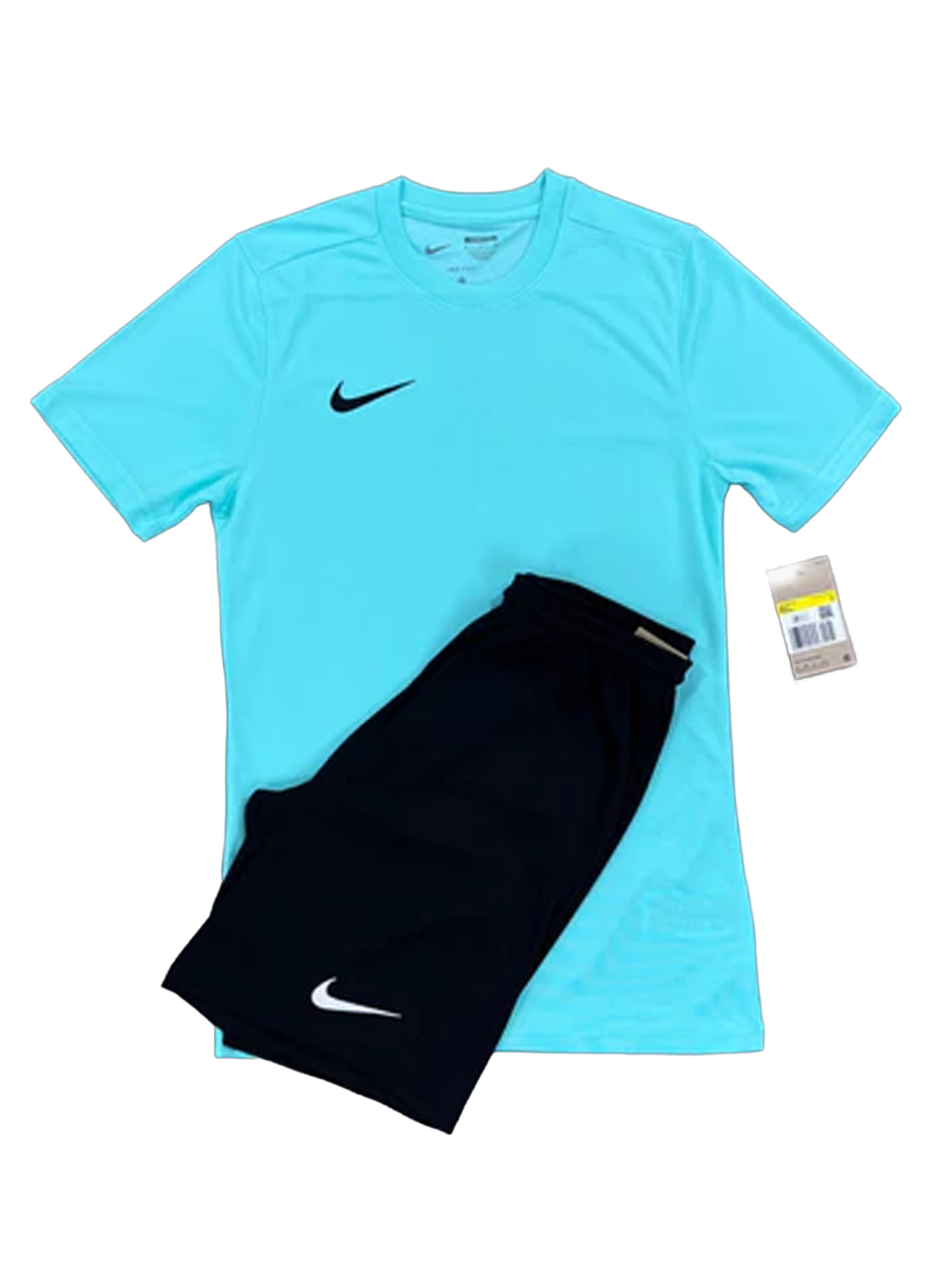 NIKE DRI-FIT SHORTS SET - TURQUOISE/BLACK